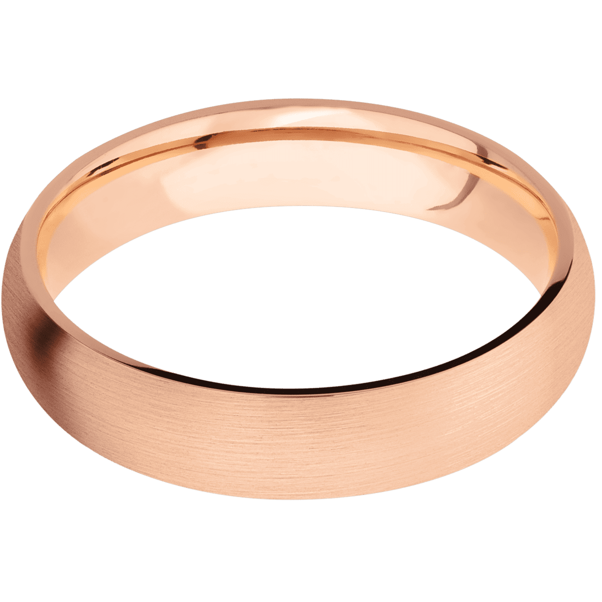 10K Rose Gold + Satin Finish
