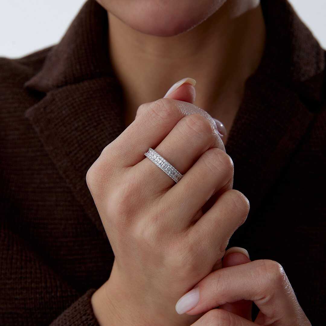 14K Gold Eternity Band Ring