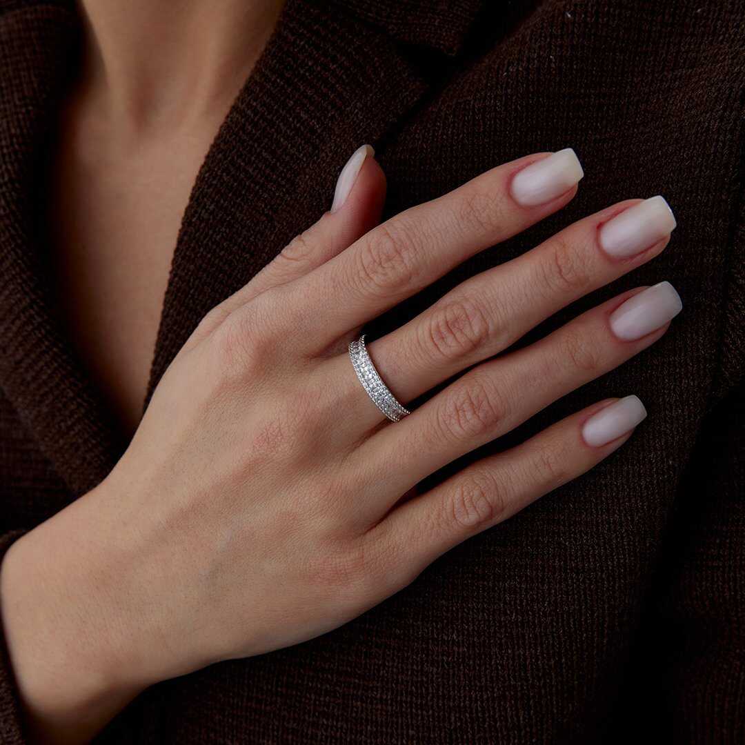14K Gold Eternity Band Ring