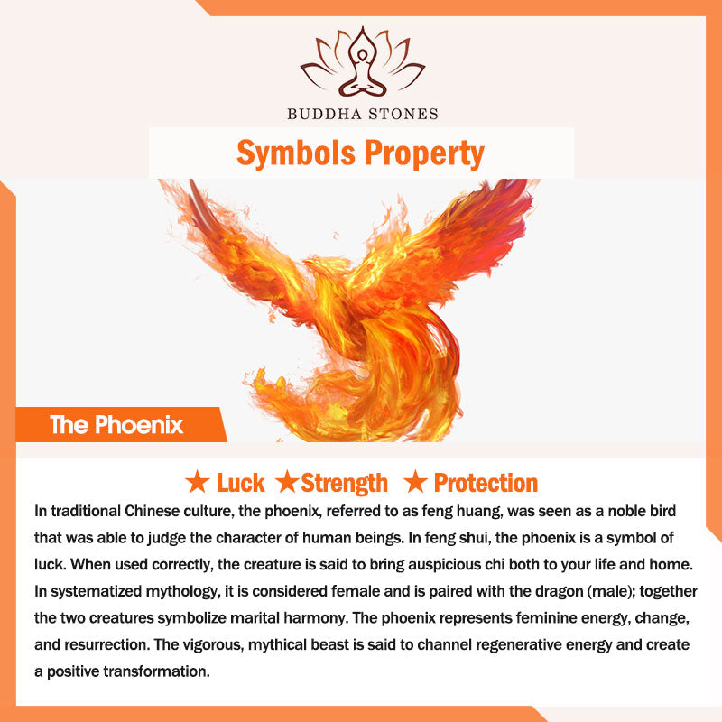 Fortune Jewel 990 Sterling Silver Phoenix Luck Protection Necklace Pendant