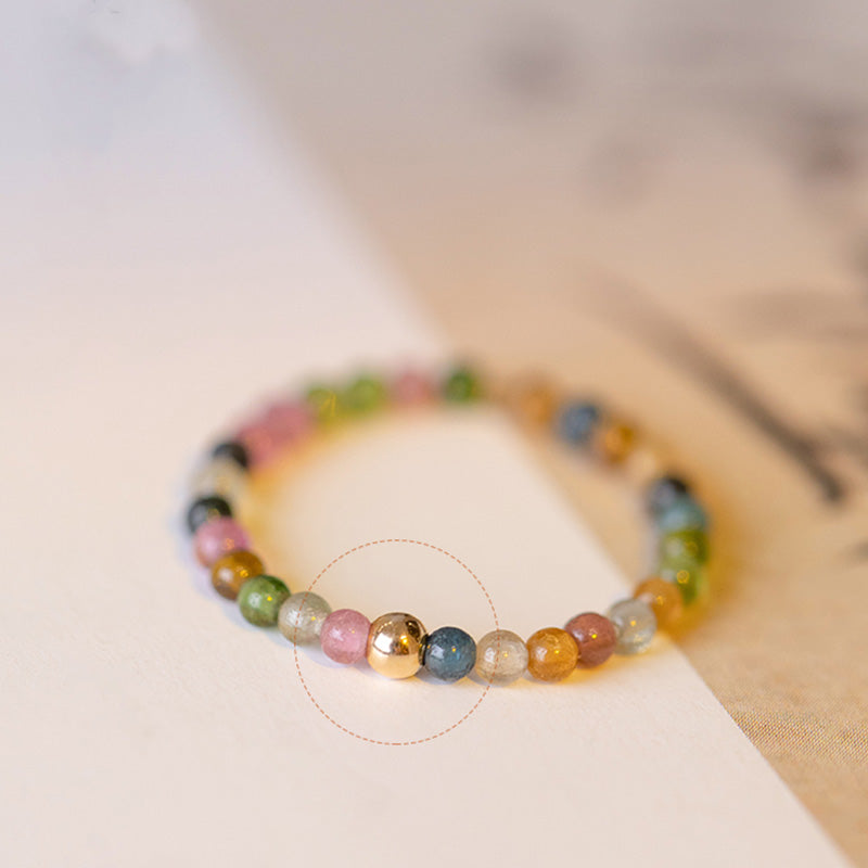 Fortune Jewel Natural Tourmaline Positive Love Ring