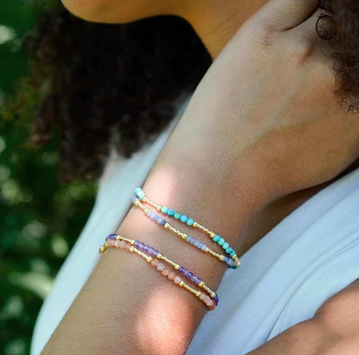 Seren Beaded Gemstone Bracelet