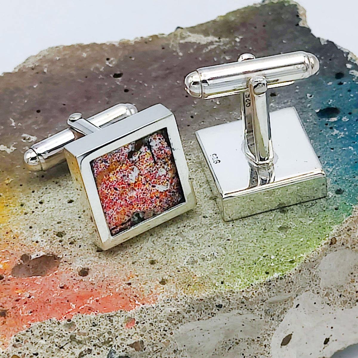 Berlin Wall Graffiti Cufflinks | Historical Gift | 7 options | Sterling Silver