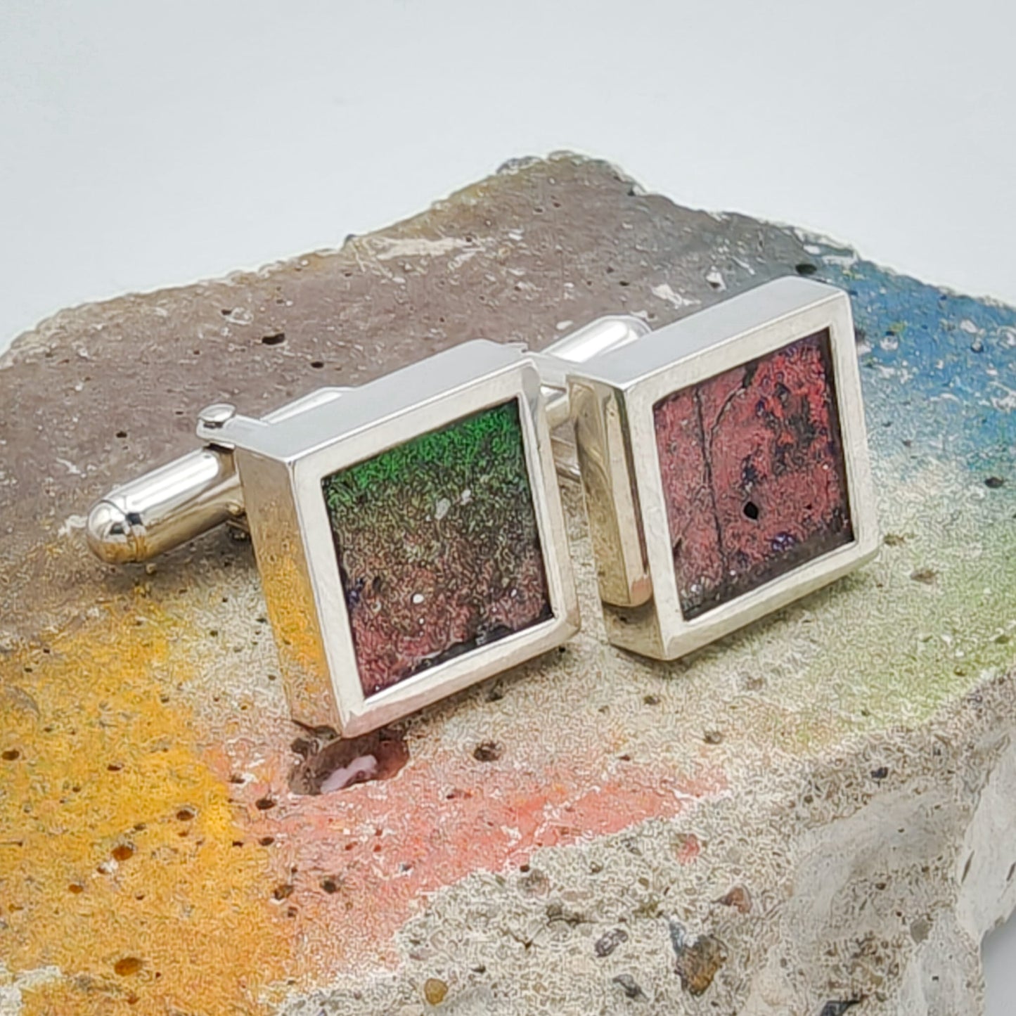 Berlin Wall Graffiti Cufflinks | Historical Gift | 7 options | Sterling Silver