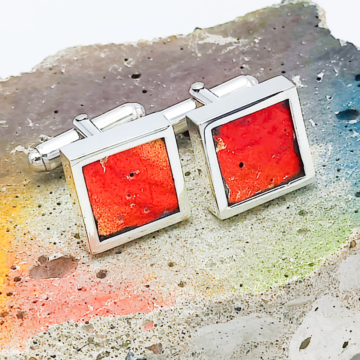 Berlin Wall Graffiti Cufflinks | Historical Gift | 7 options | Sterling Silver