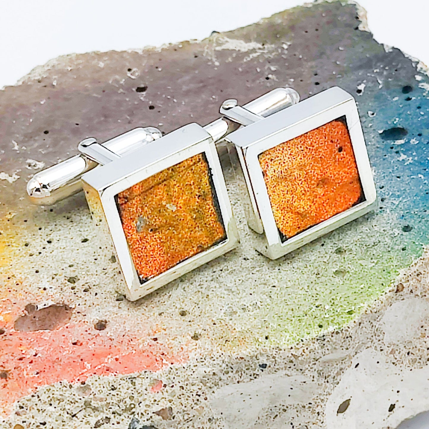 Berlin Wall Graffiti Cufflinks | Historical Gift | 7 options | Sterling Silver