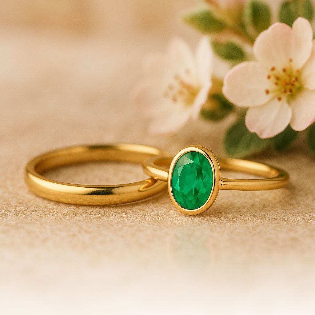 Oval Lab Grown Emerald Loose Stone