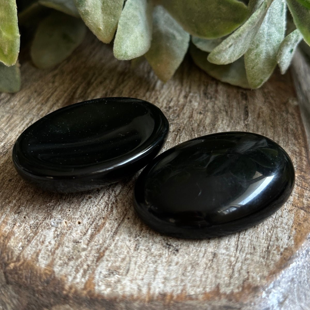 Black Obsidian Worry Stone