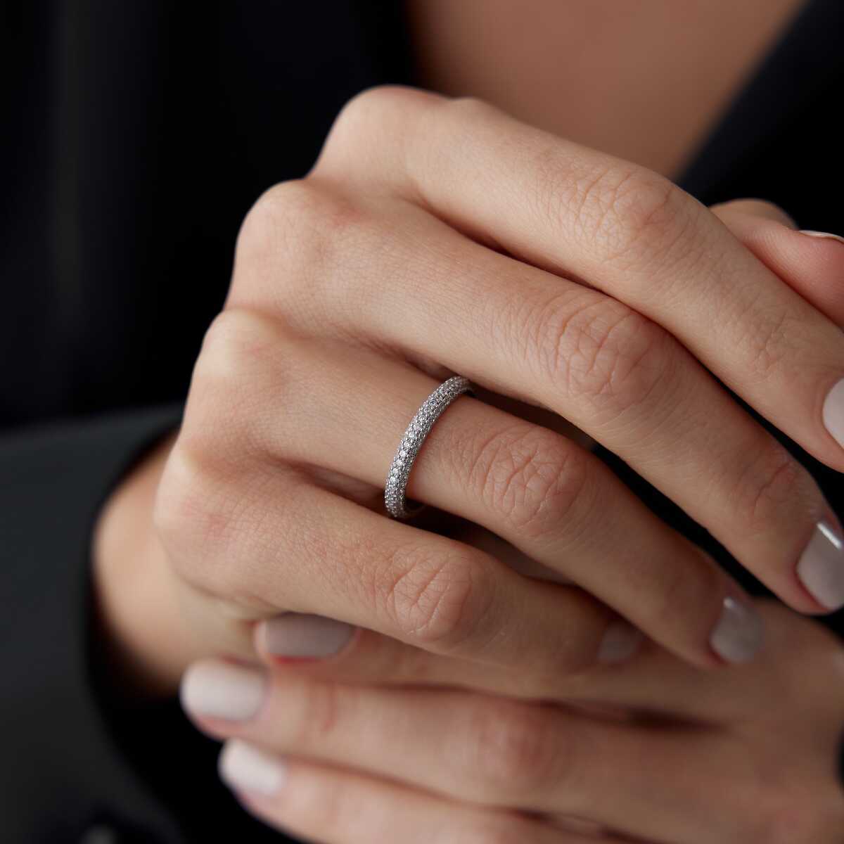 14K Gold Eternity Band Ring