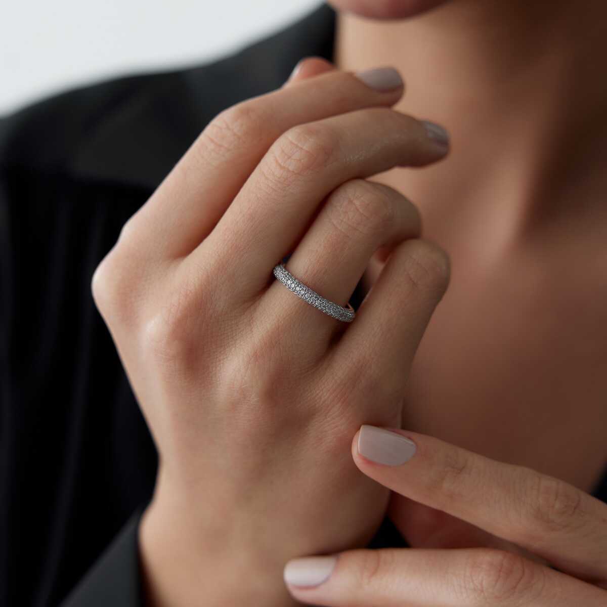14K Gold Eternity Band Ring
