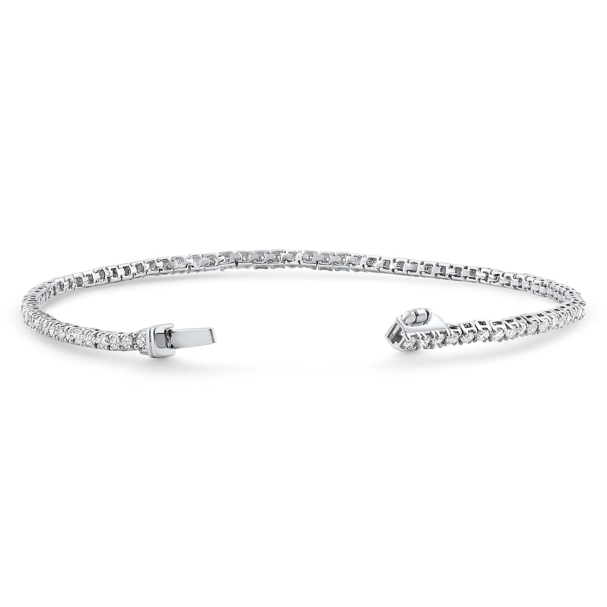 2 - 4Ct Diamond Tennis Bracelet 7" Lab Grown