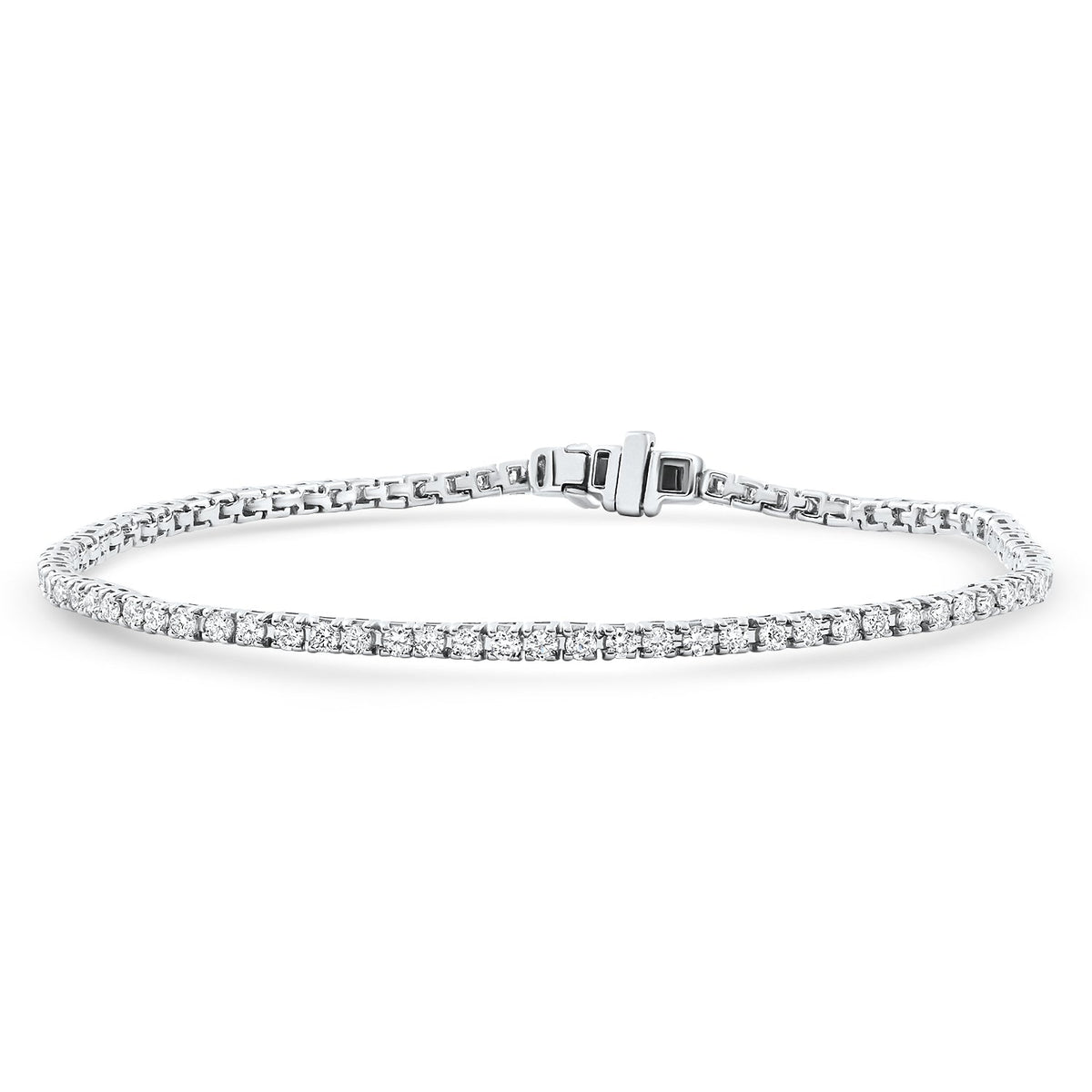 2 - 4Ct Diamond Tennis Bracelet 7" Lab Grown