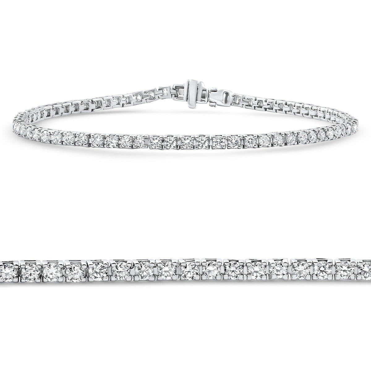 2 - 4Ct Diamond Tennis Bracelet 7" Lab Grown