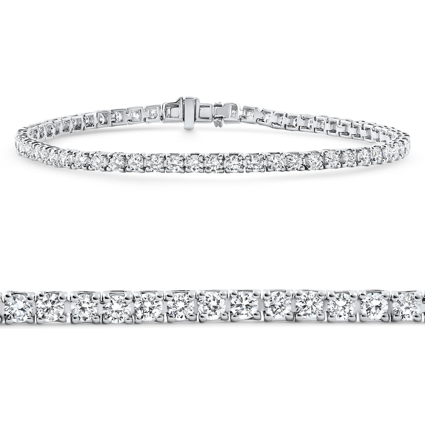 2 - 4Ct Diamond Tennis Bracelet 7" Lab Grown