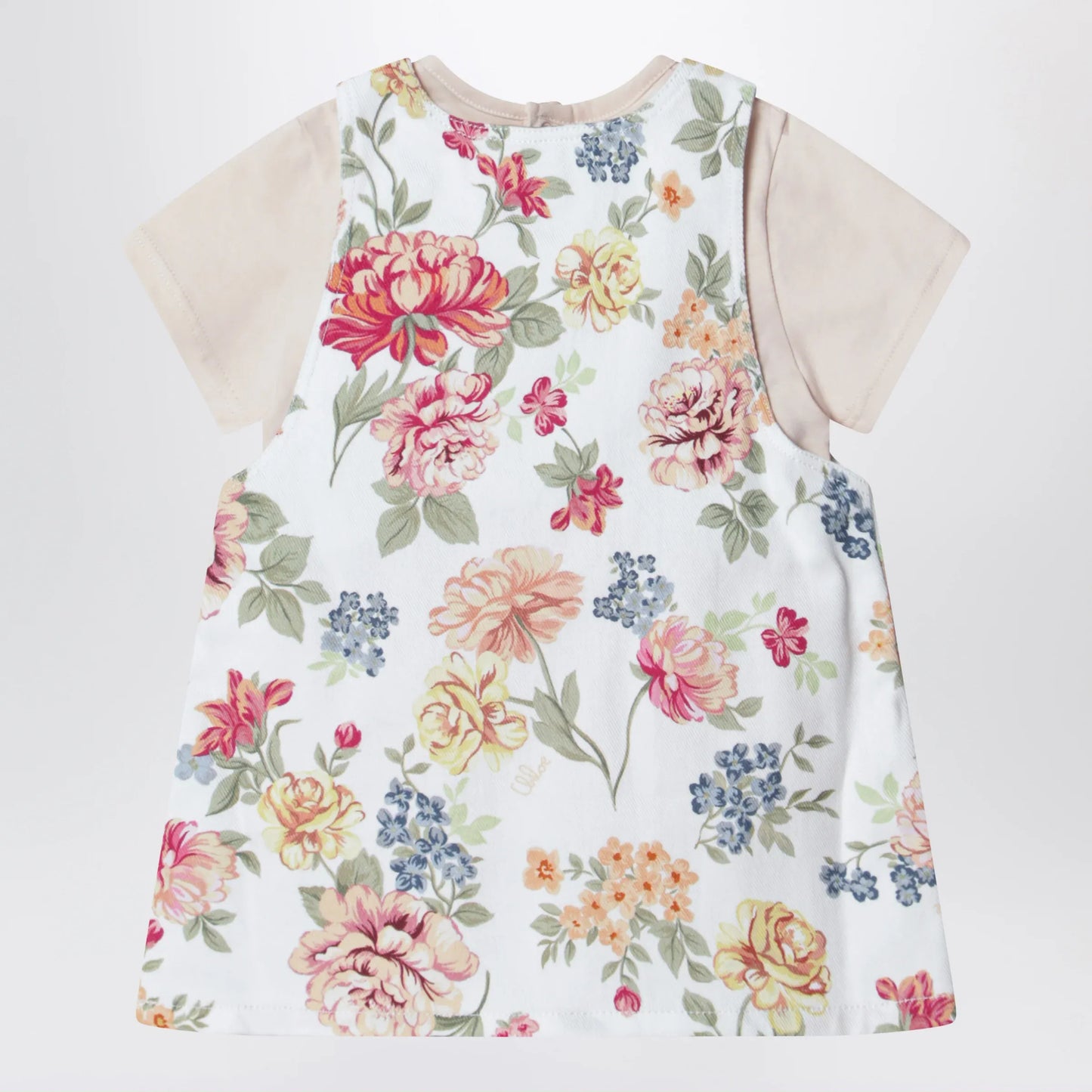 Chloé - Pink two-piece set with floral pattern