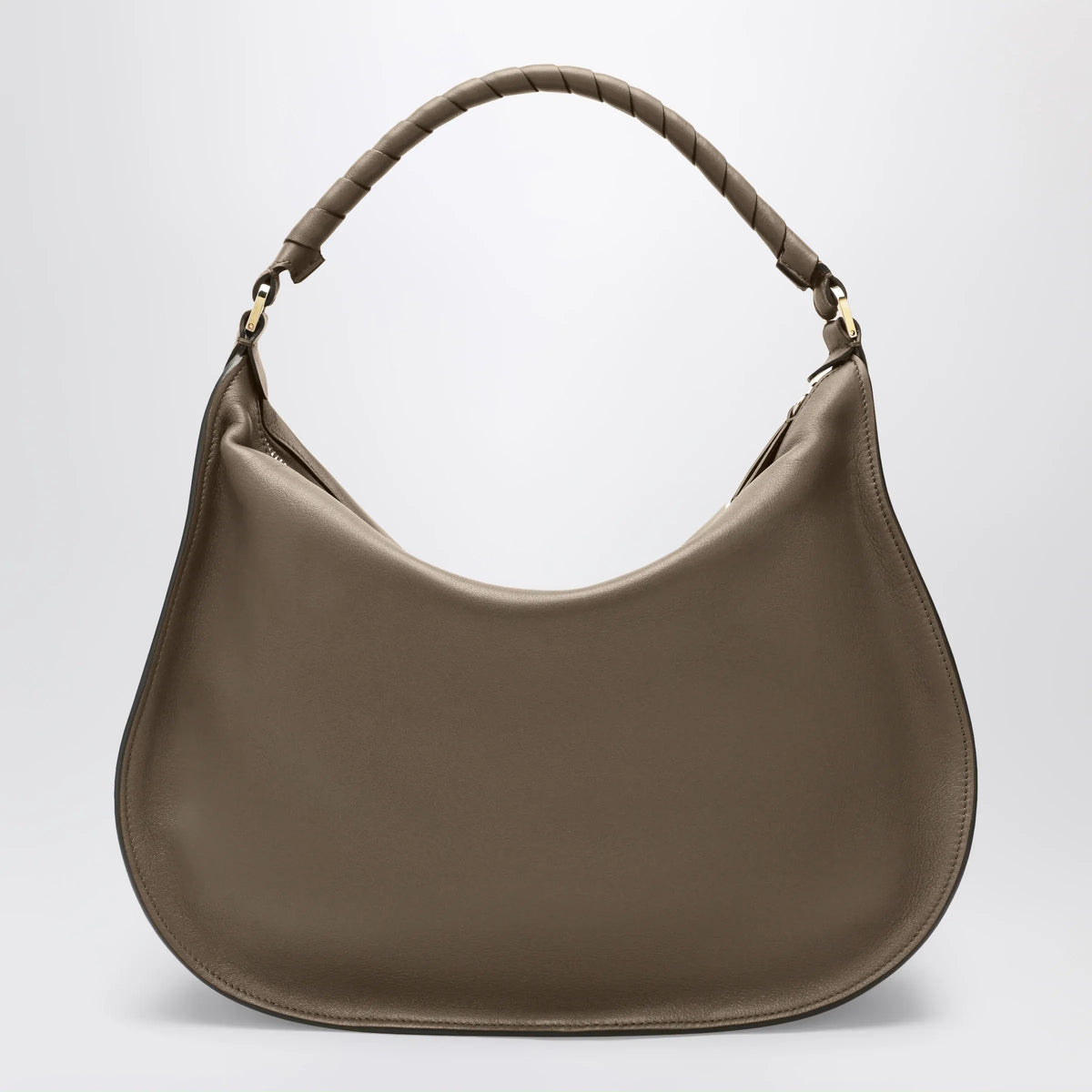 Chloé - Taupe Marcie shoulder bag in leather