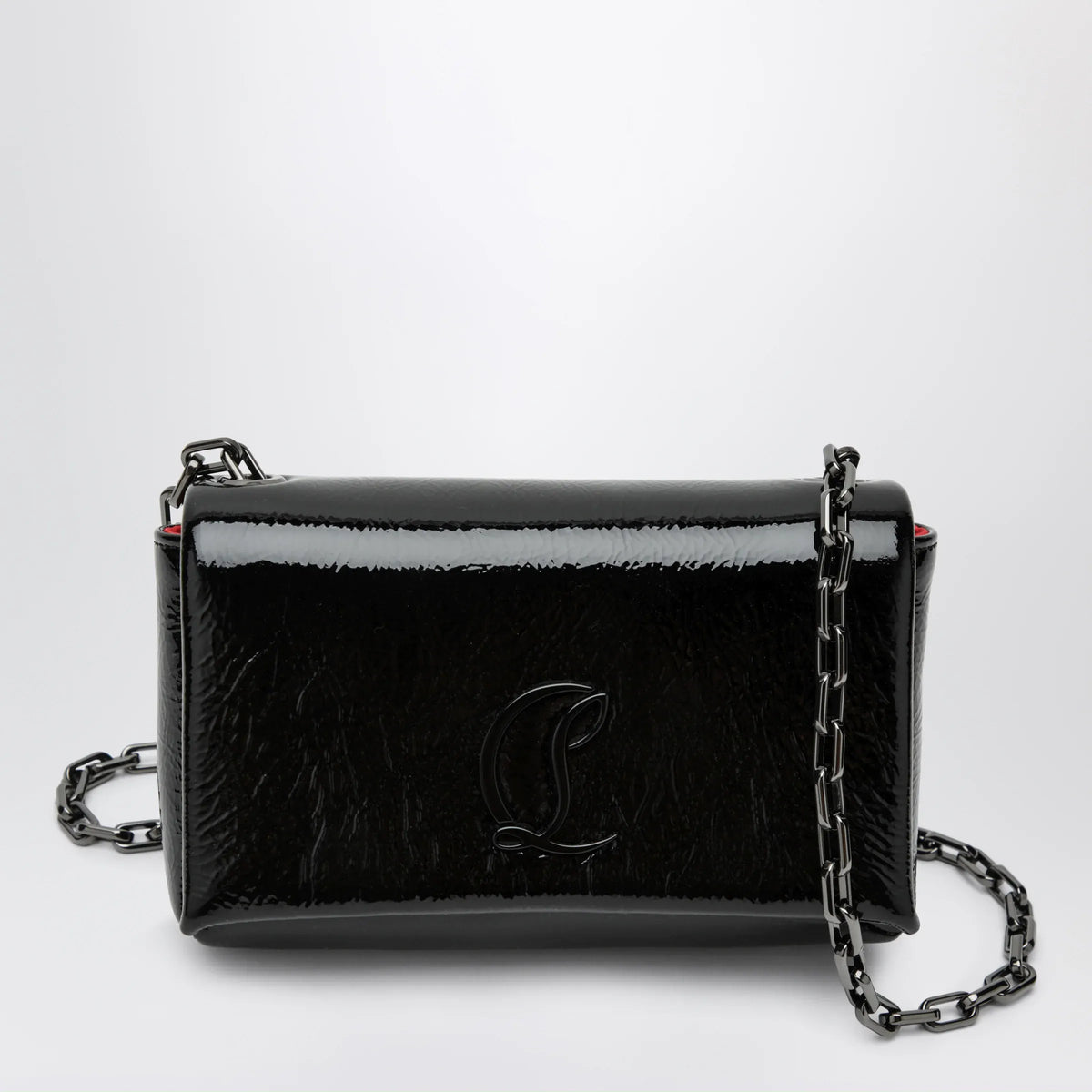 Christian Louboutin - Loubi 54 large flap shoulder bag Black