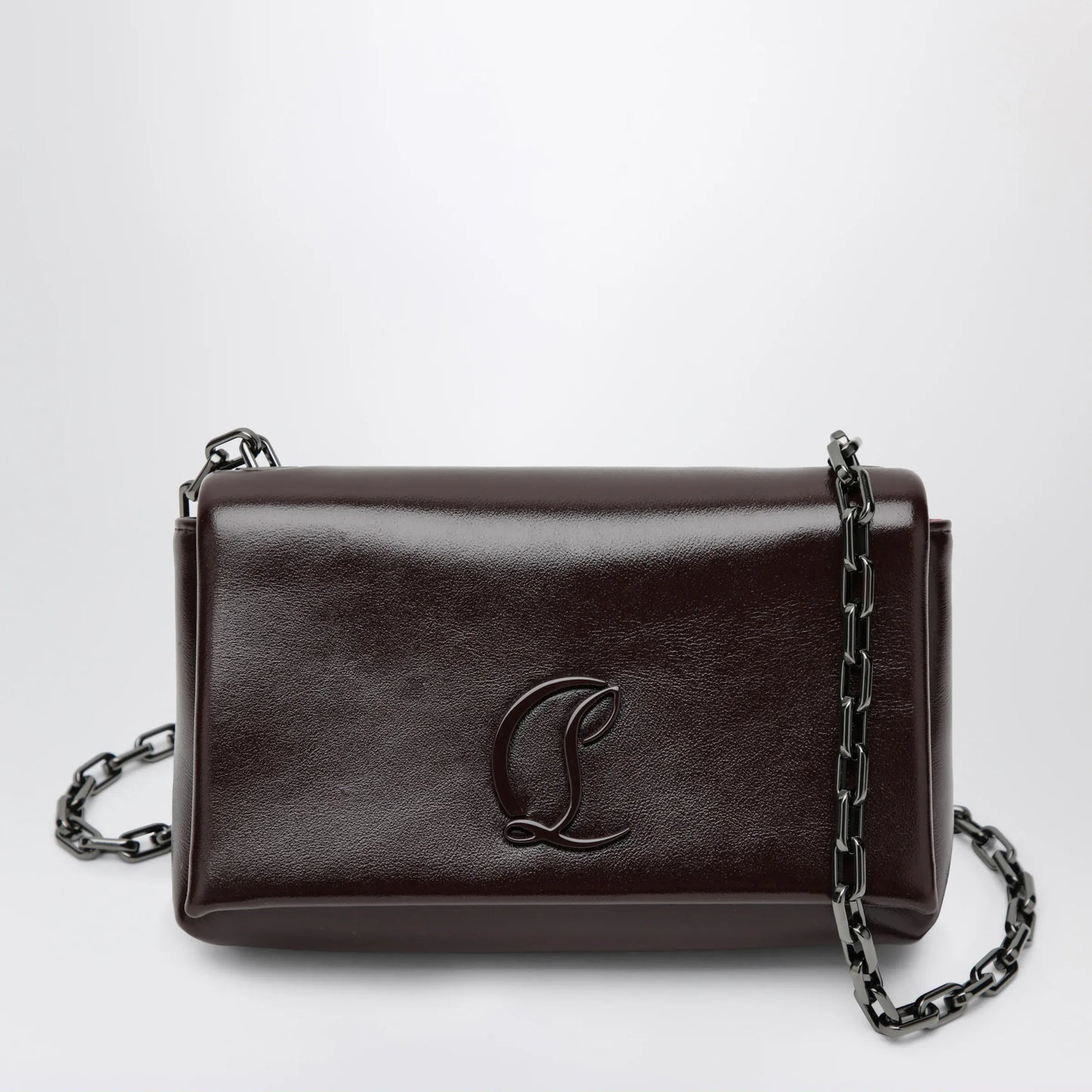 Christian Louboutin - Loubi 54 large flap shoulder bag Burgundy