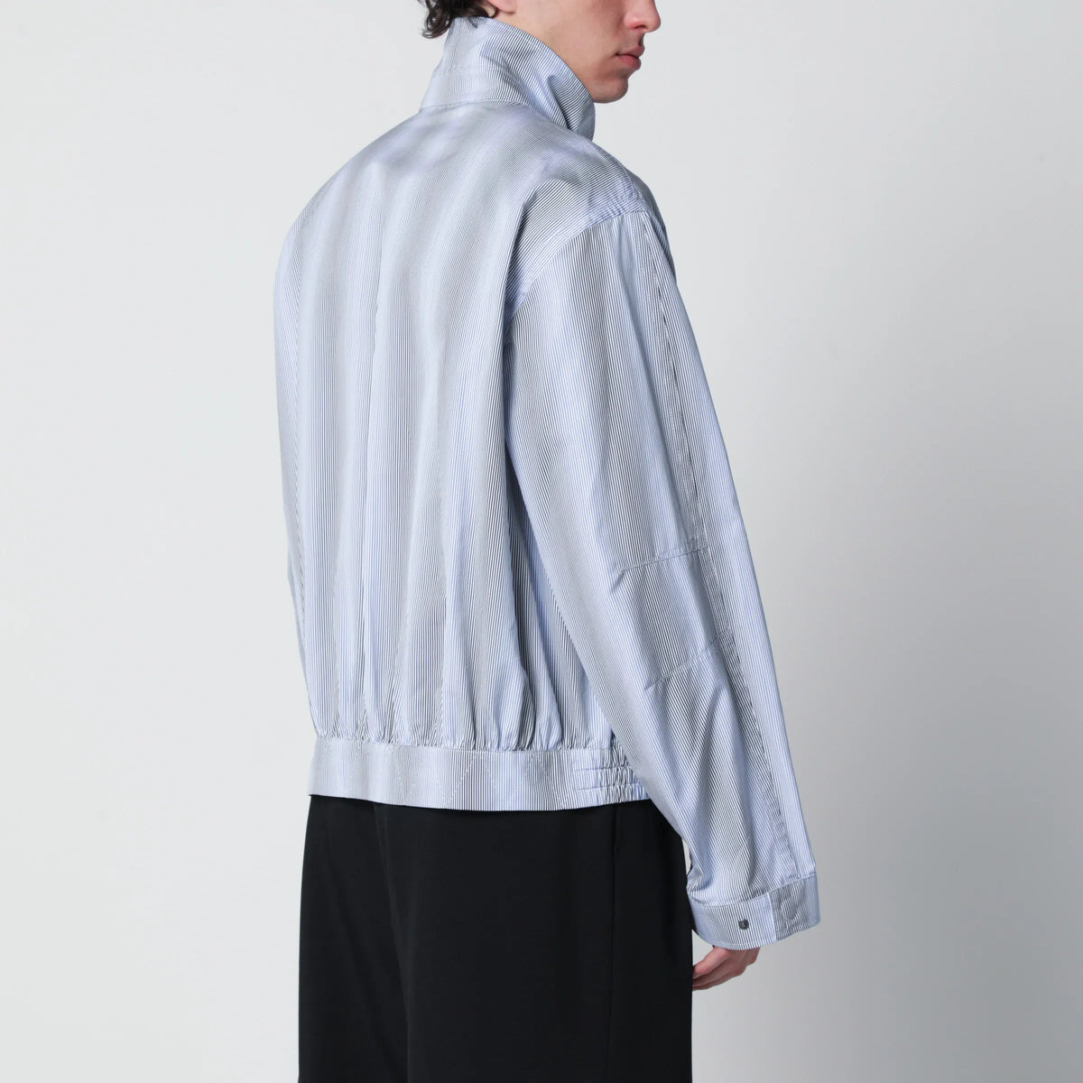 Dries Van Noten - Textured striped zip jacket