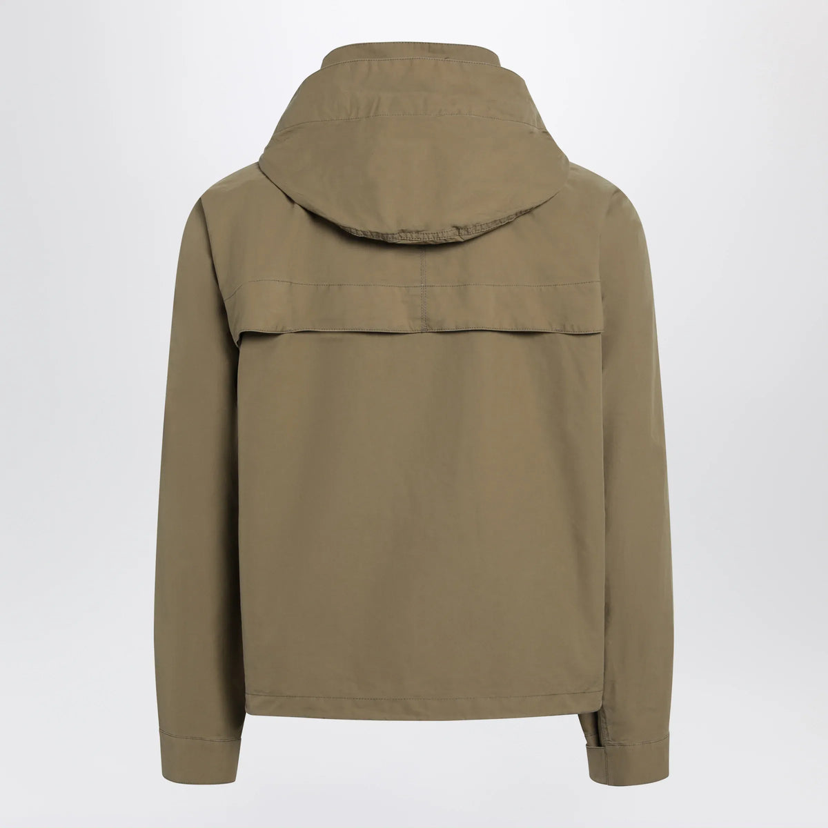 LEMAIRE - Short hooded parka in khaki cotton