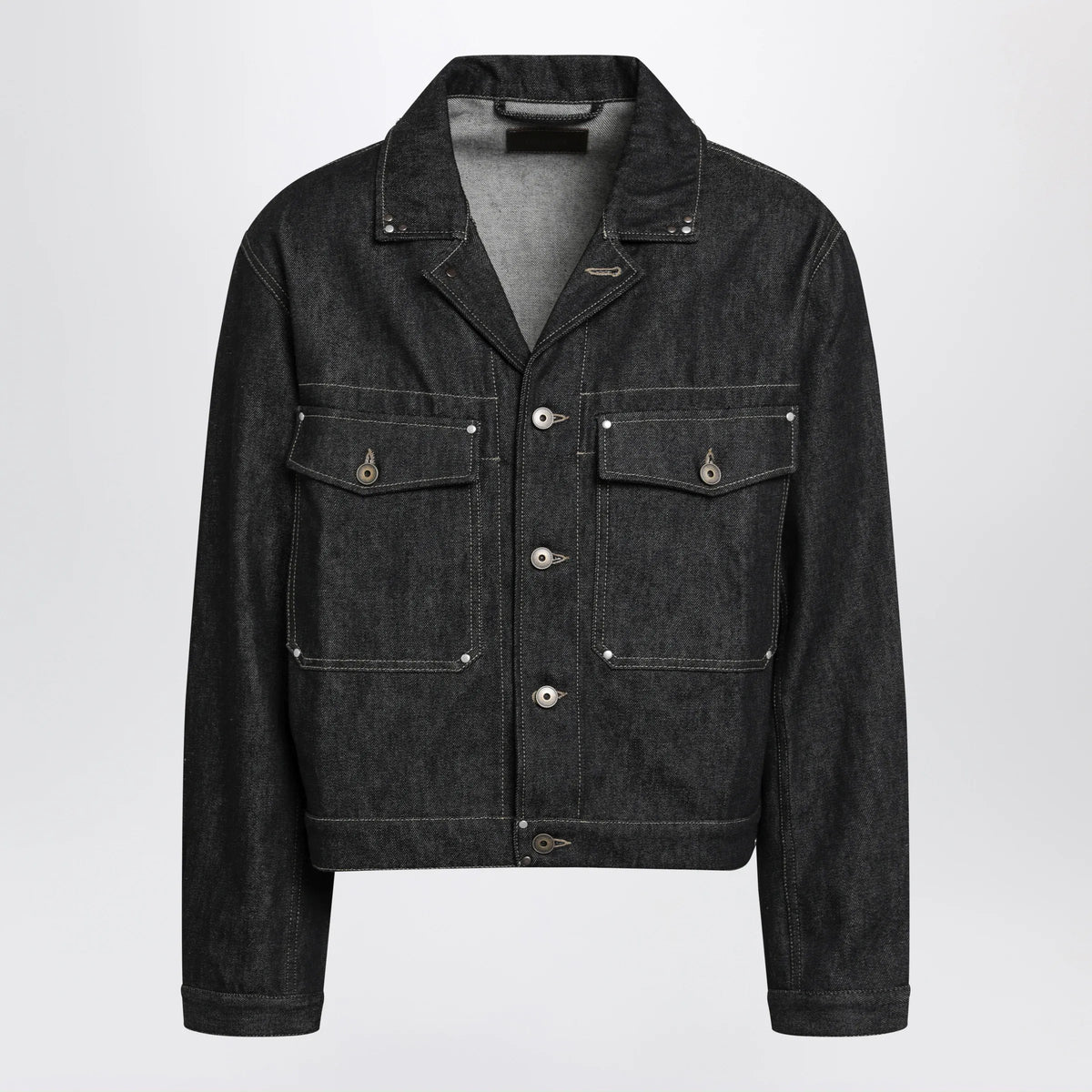 LEMAIRE - Trucker denim jacket with contrast stitching