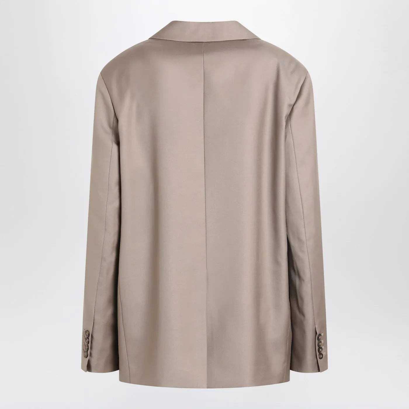 LouLou De Saison - Double-breasted wool jacket in taupe color