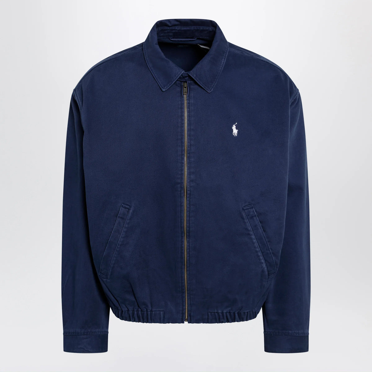 Polo Ralph Lauren - Navy blue zip-up jacket in cotton