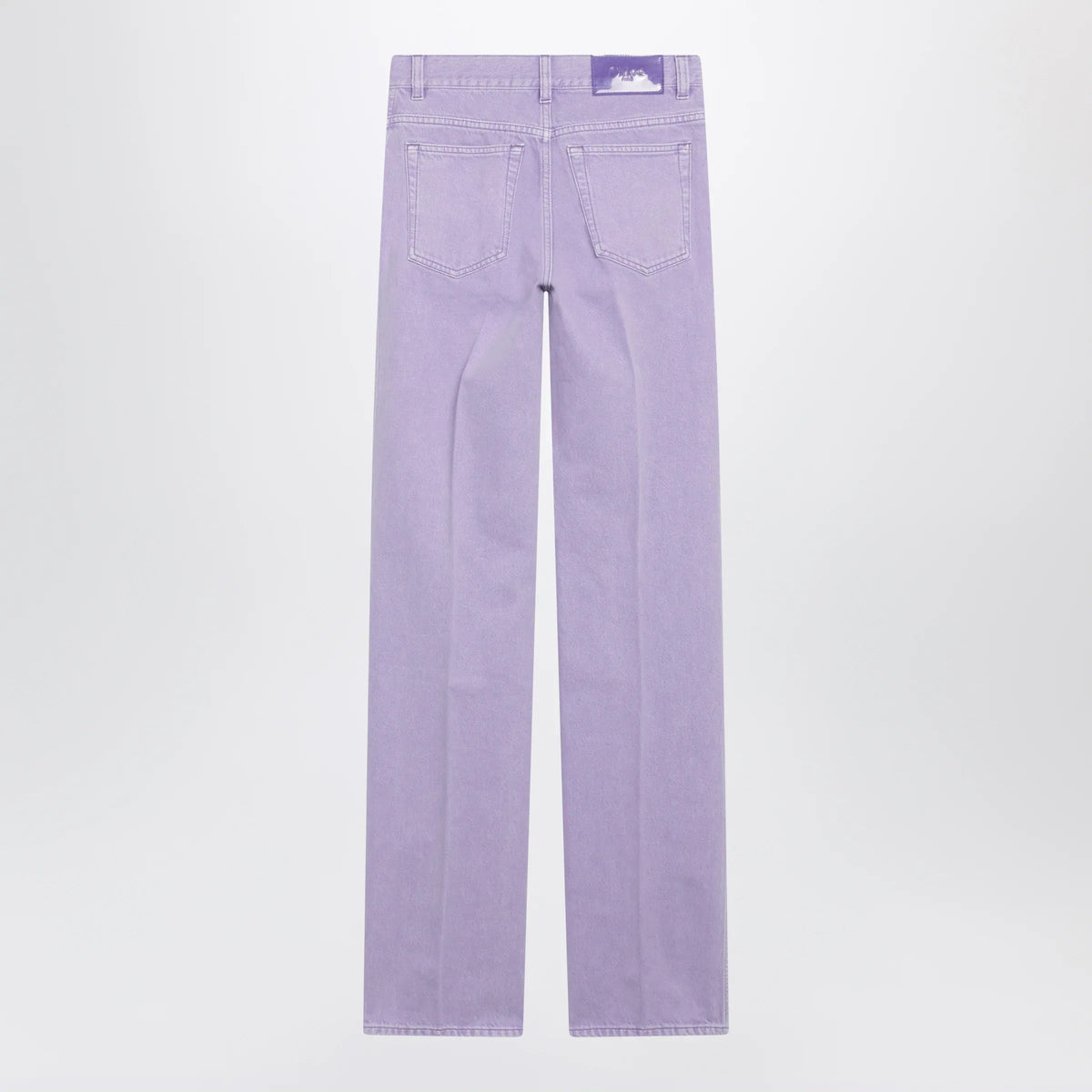 Chloé - Straight jeans in lavender organic cotton denim
