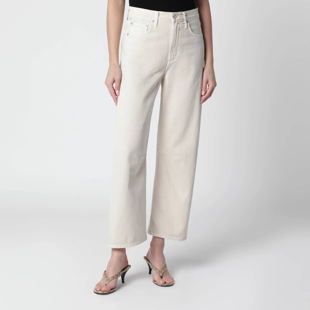 Citizens of Humanity - Almond-coloured Miro jeans