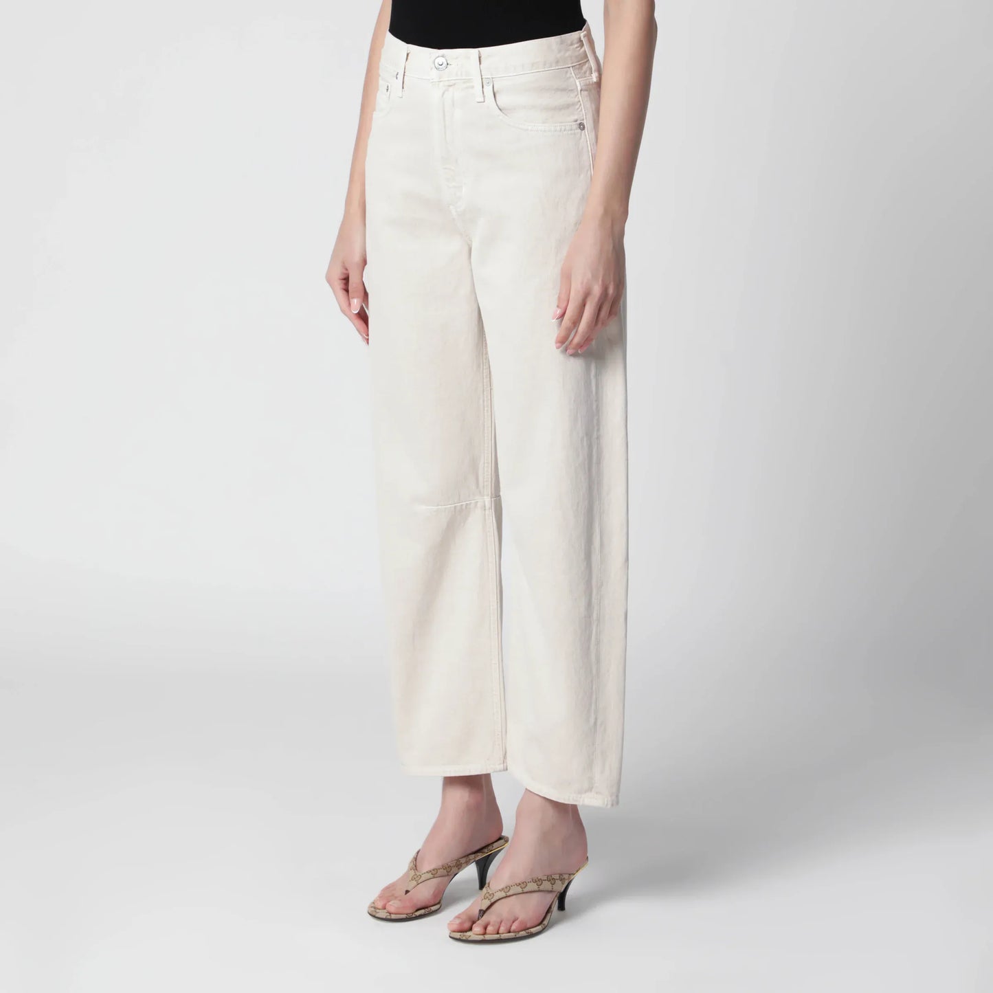 Citizens of Humanity - Almond-coloured Miro jeans
