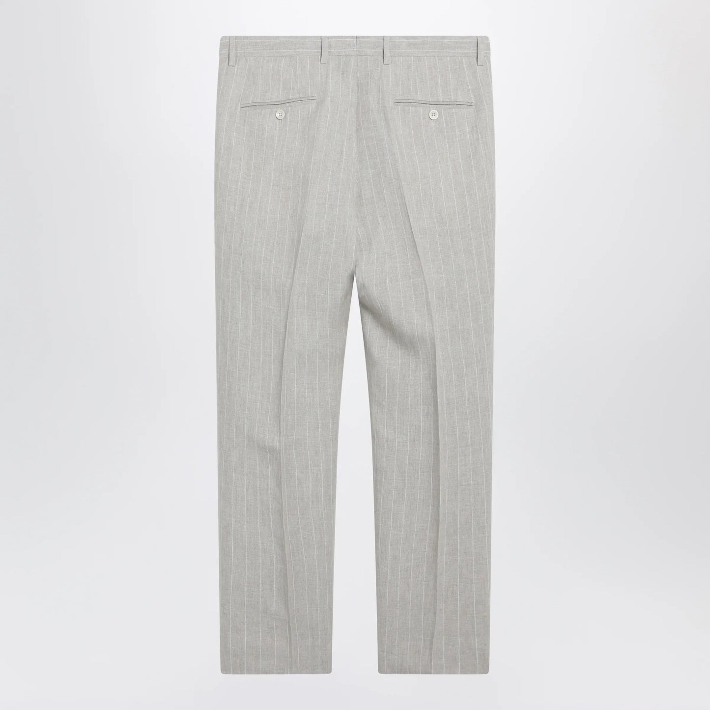 Dolce&Gabbana - Pinstripe linen tailored trousers