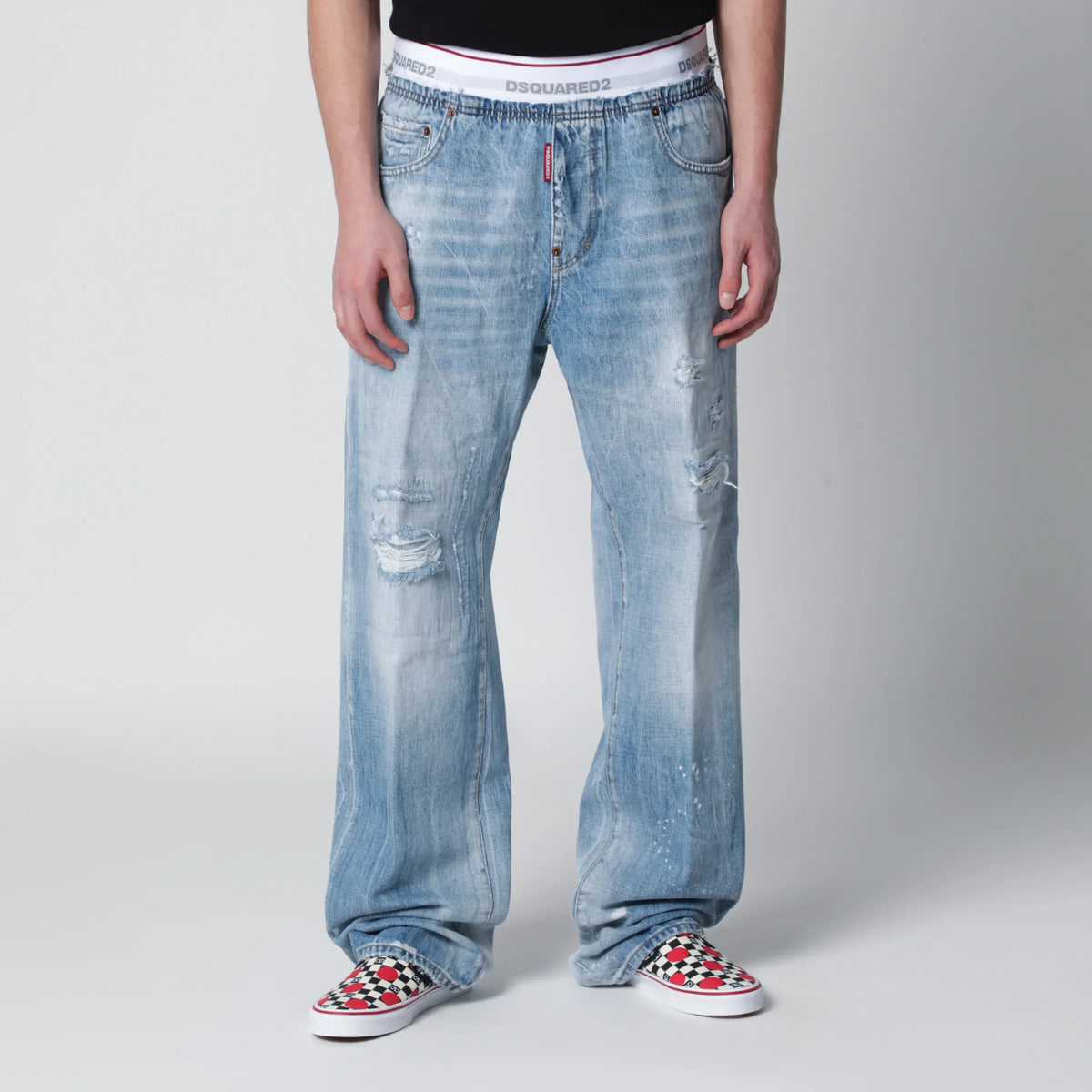 Dsquared2 - Light-wash blue denim jogger jeans