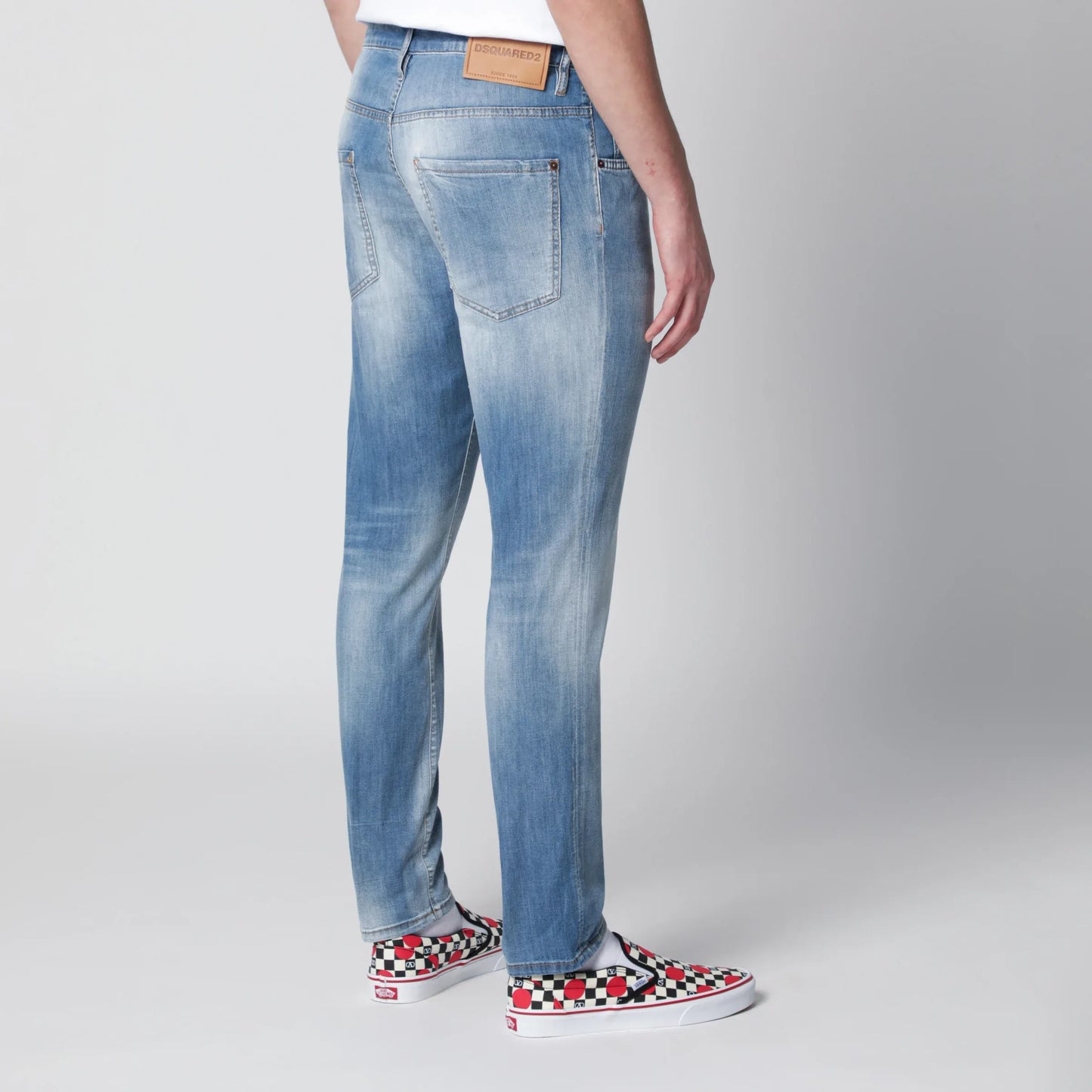 Dsquared2 - Skater light-wash stretch denim jeans in blue