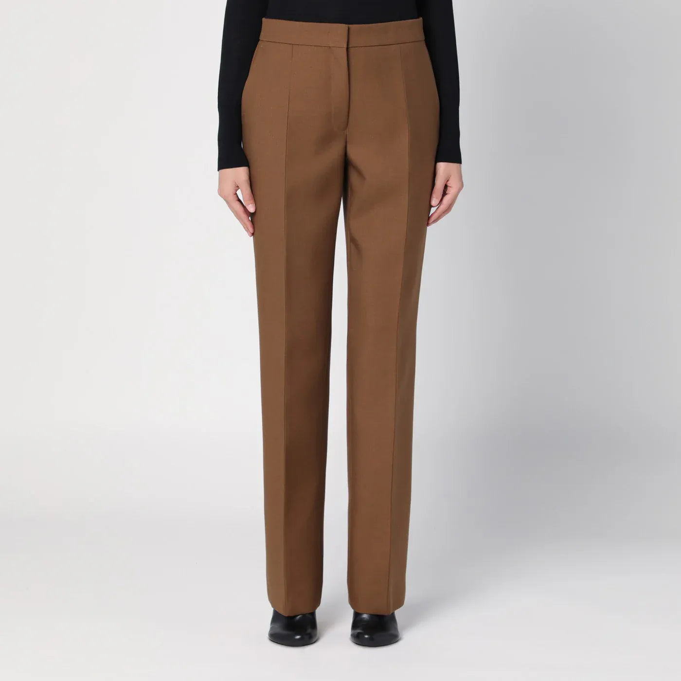 Jil Sander - Brown wool trousers