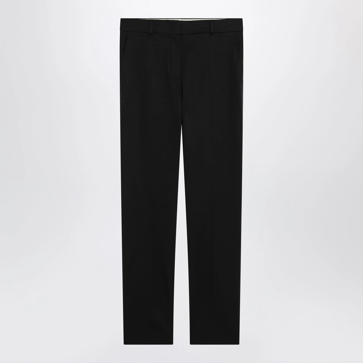 Max Mara Studio - Black stretch cotton trousers