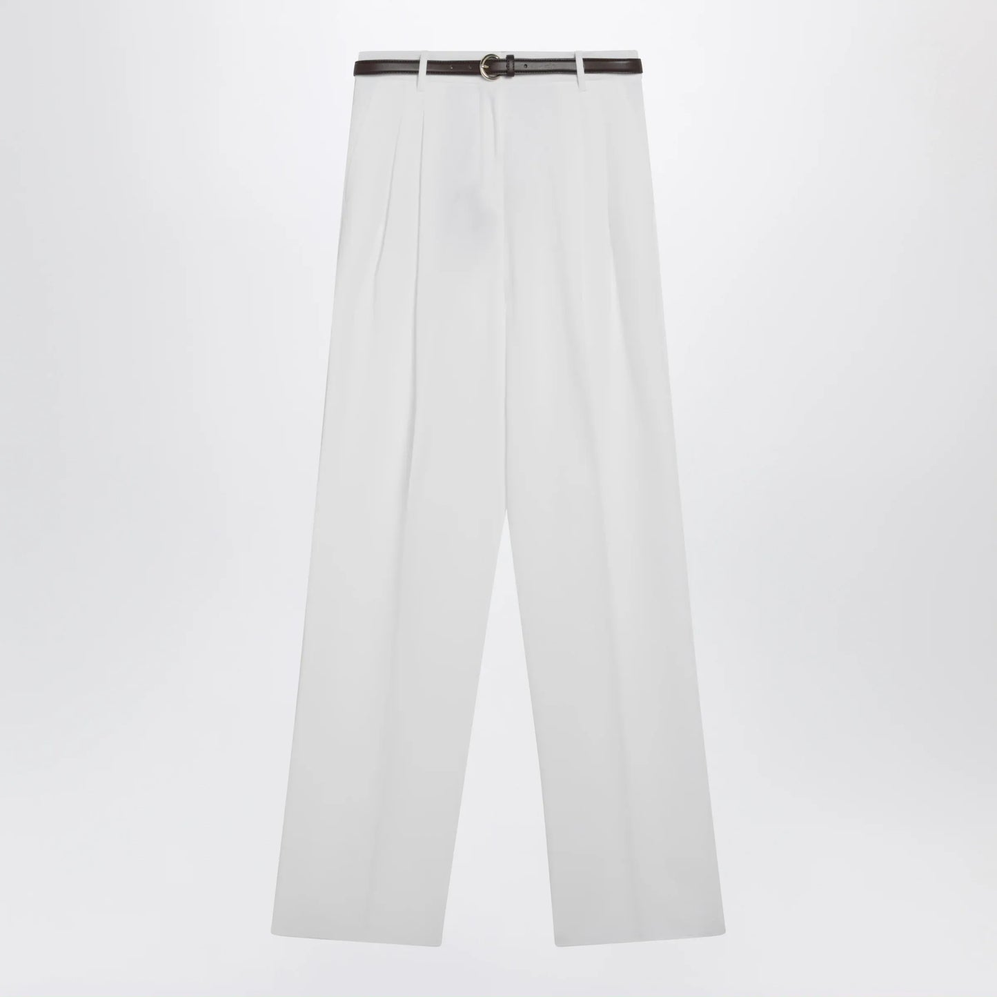 Max Mara Studio - White cotton trousers