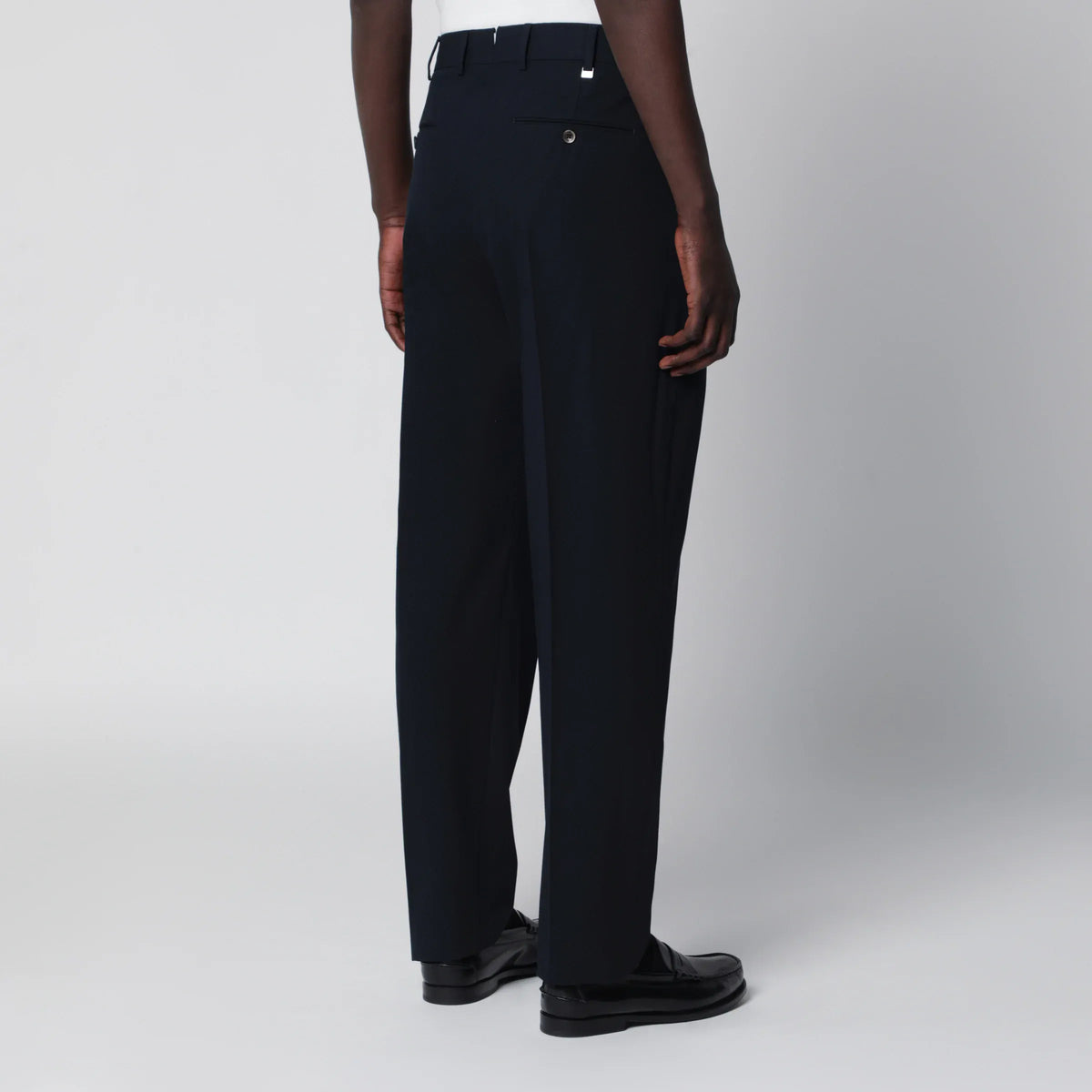 PT Torino - Blue cotton trousers