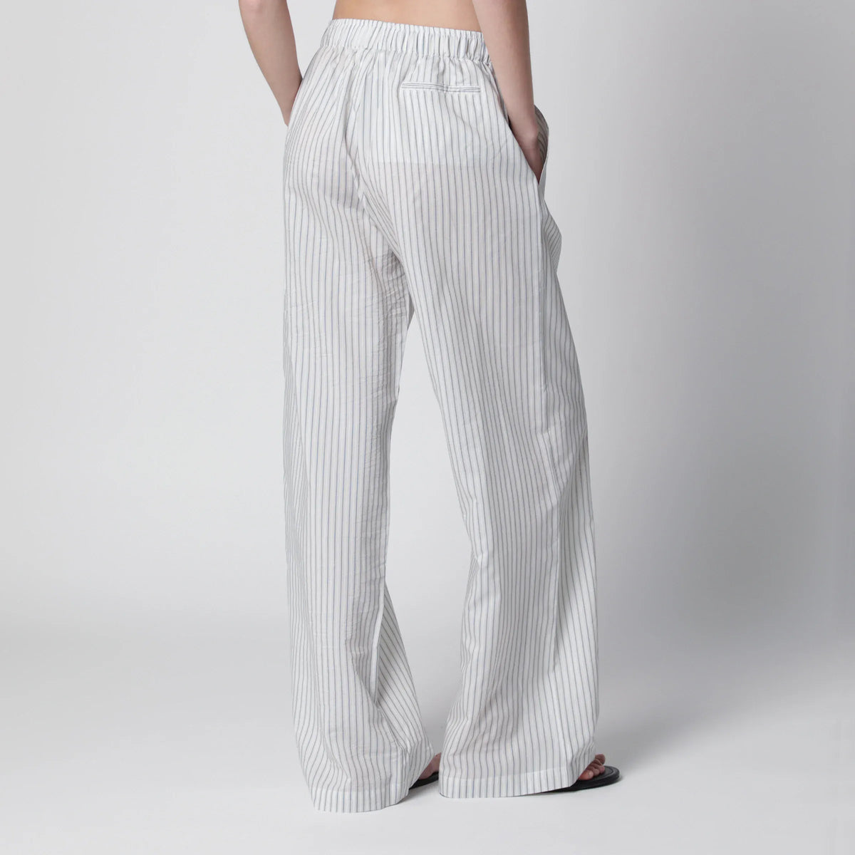Róhe - Silk striped pajama trousers