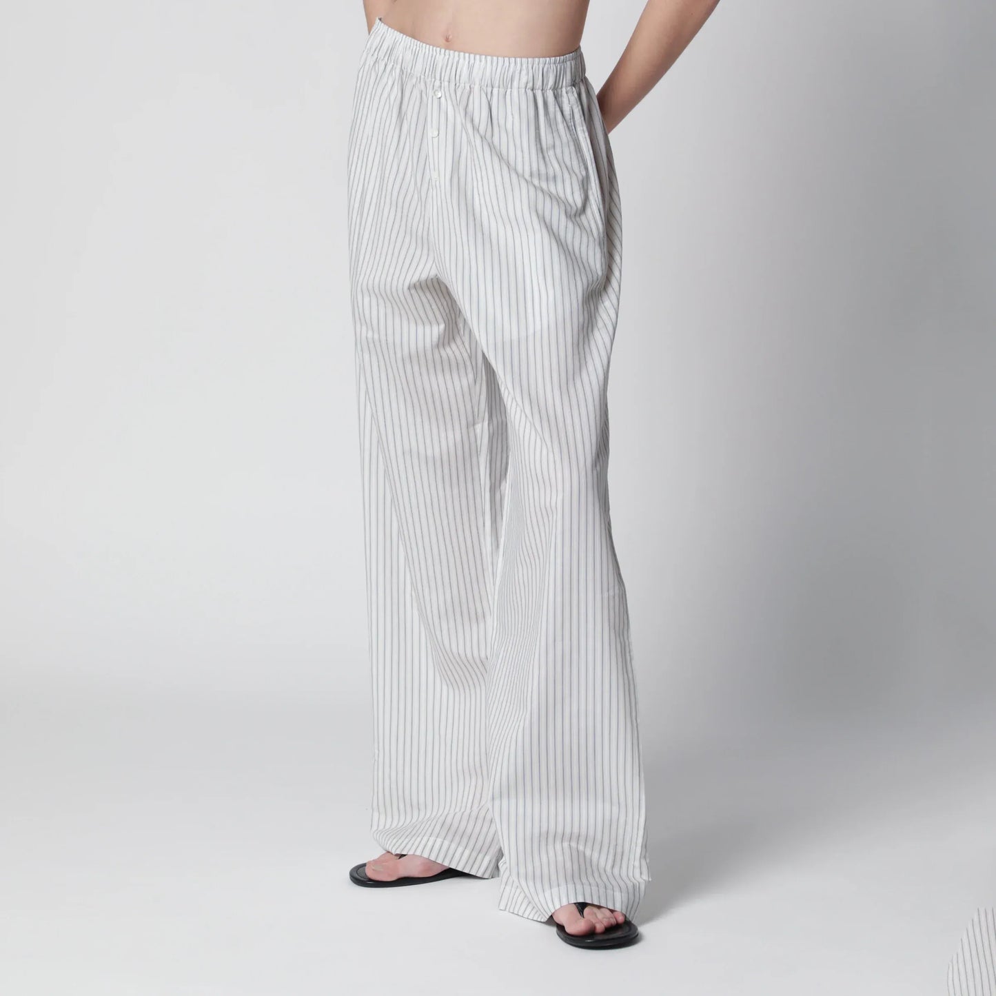 Róhe - Silk striped pajama trousers