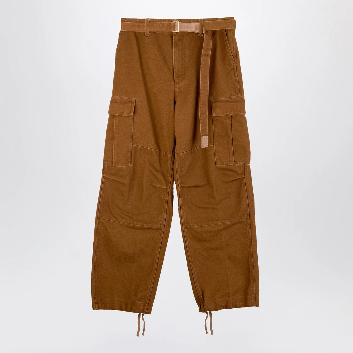 Sacai x Carhartt WIP - Beige cotton cargo trousers