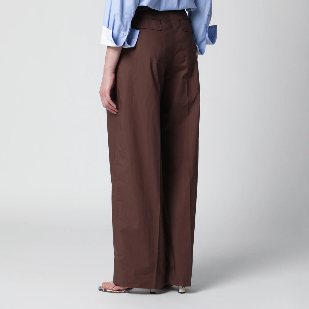TheLatest - Brown cotton trousers