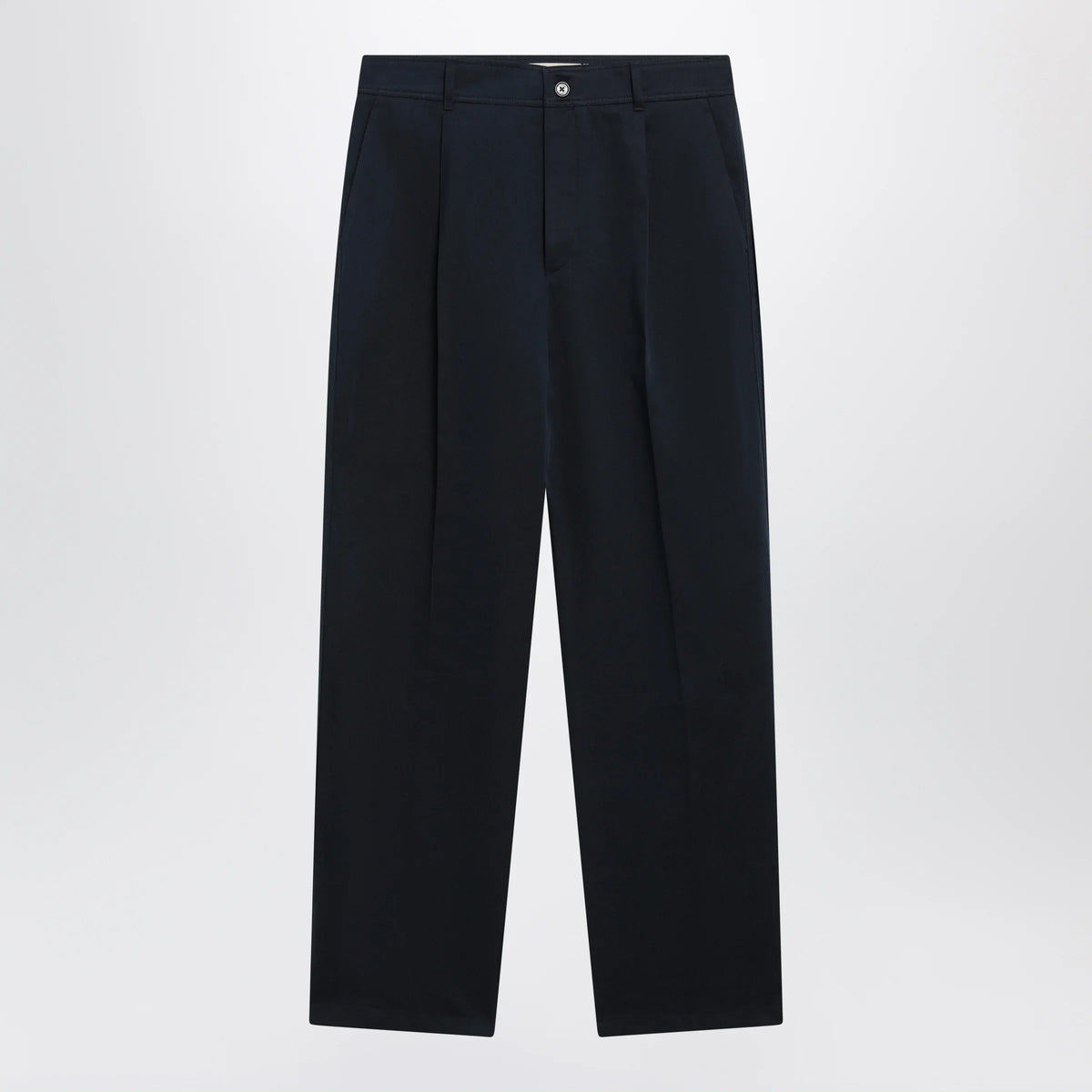 Valentino - Navy blue cotton trousers