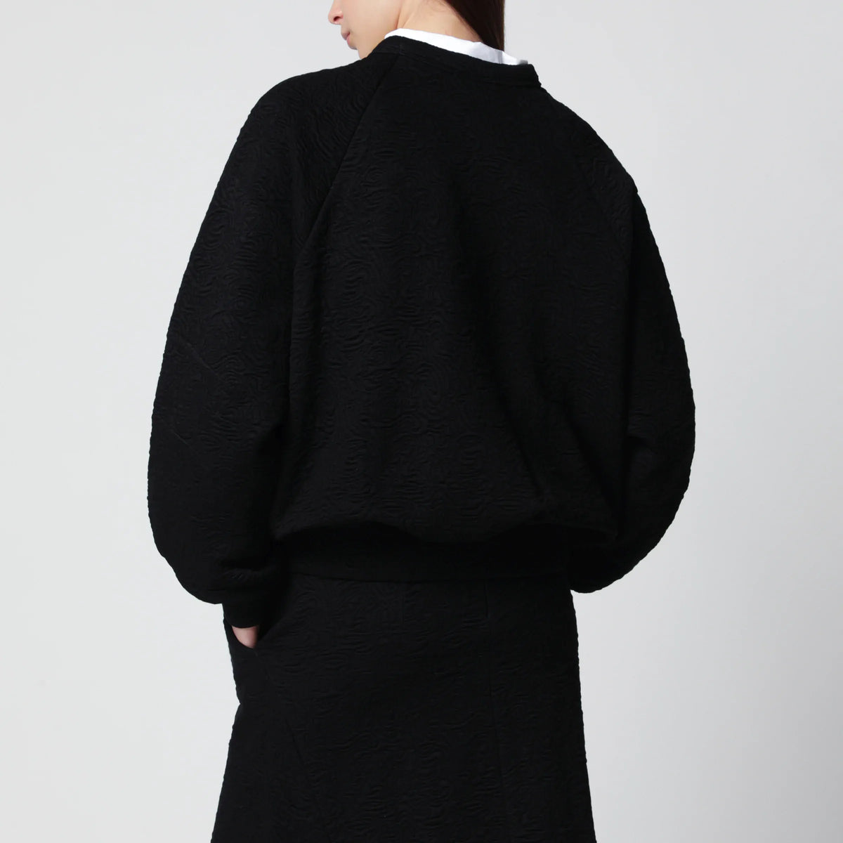 Dries Van Noten - Black viscose-blend sweatshirt