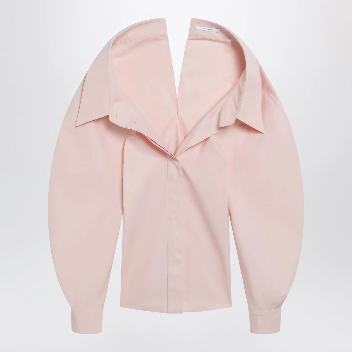 Givenchy - Pink cut-out poplin shirt