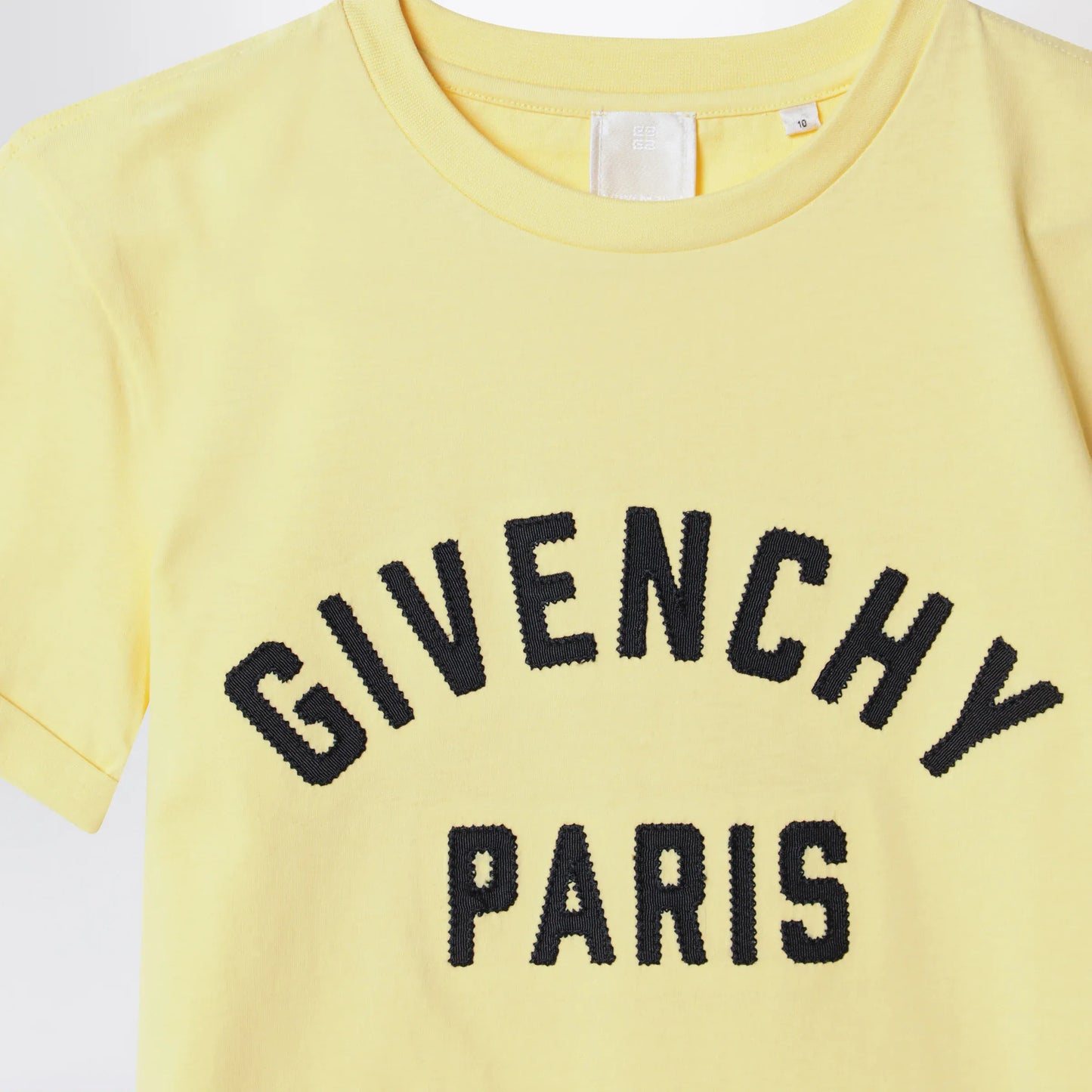 Givenchy - Yellow T-shirt with embroidered logo
