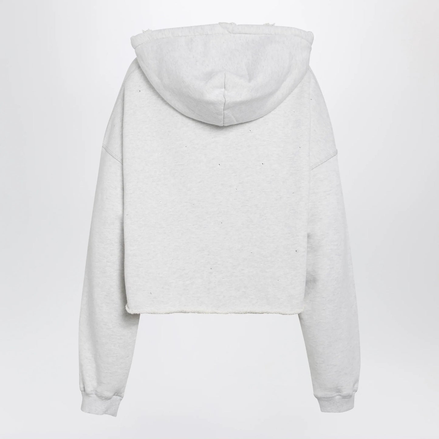 Golden Goose - Star sweatshirt with crystal embroidery in grey cotton