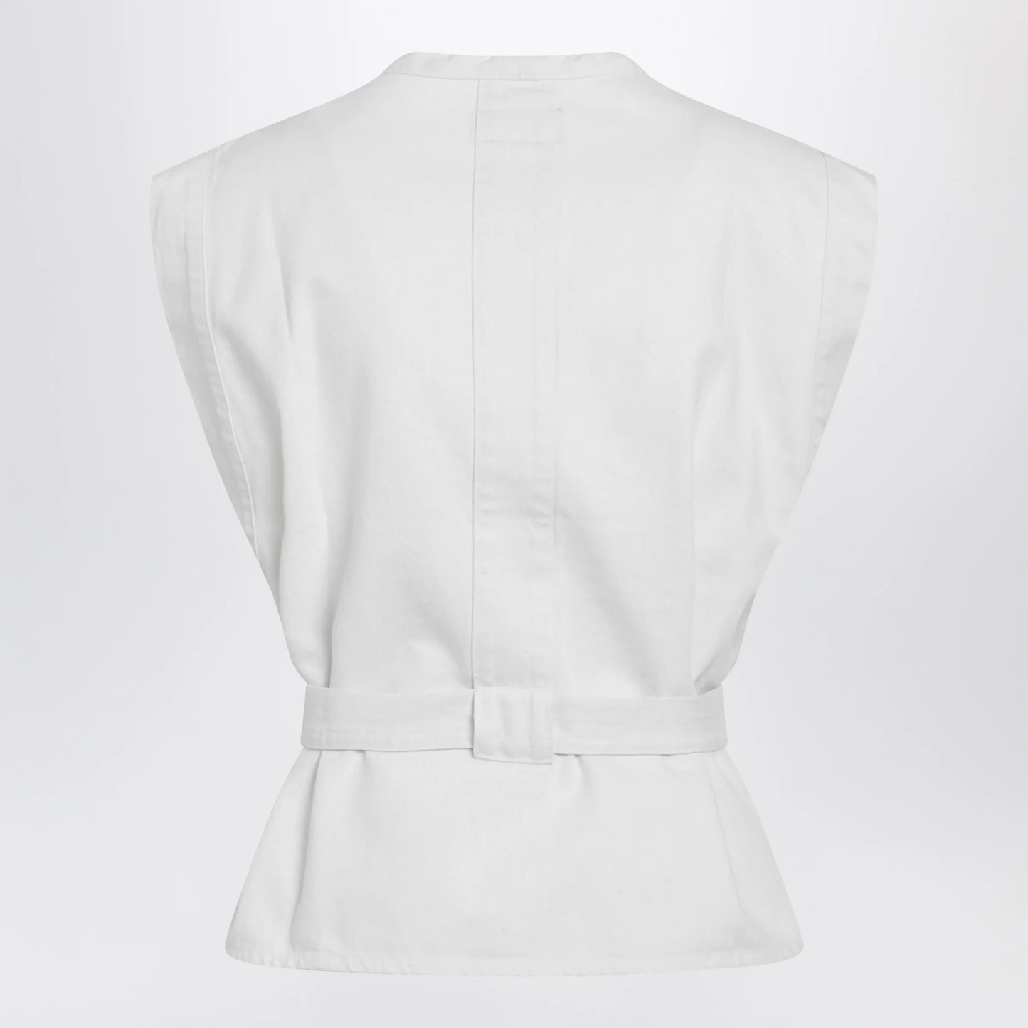 LEMAIRE - White Chasuble shirt in bleached denim