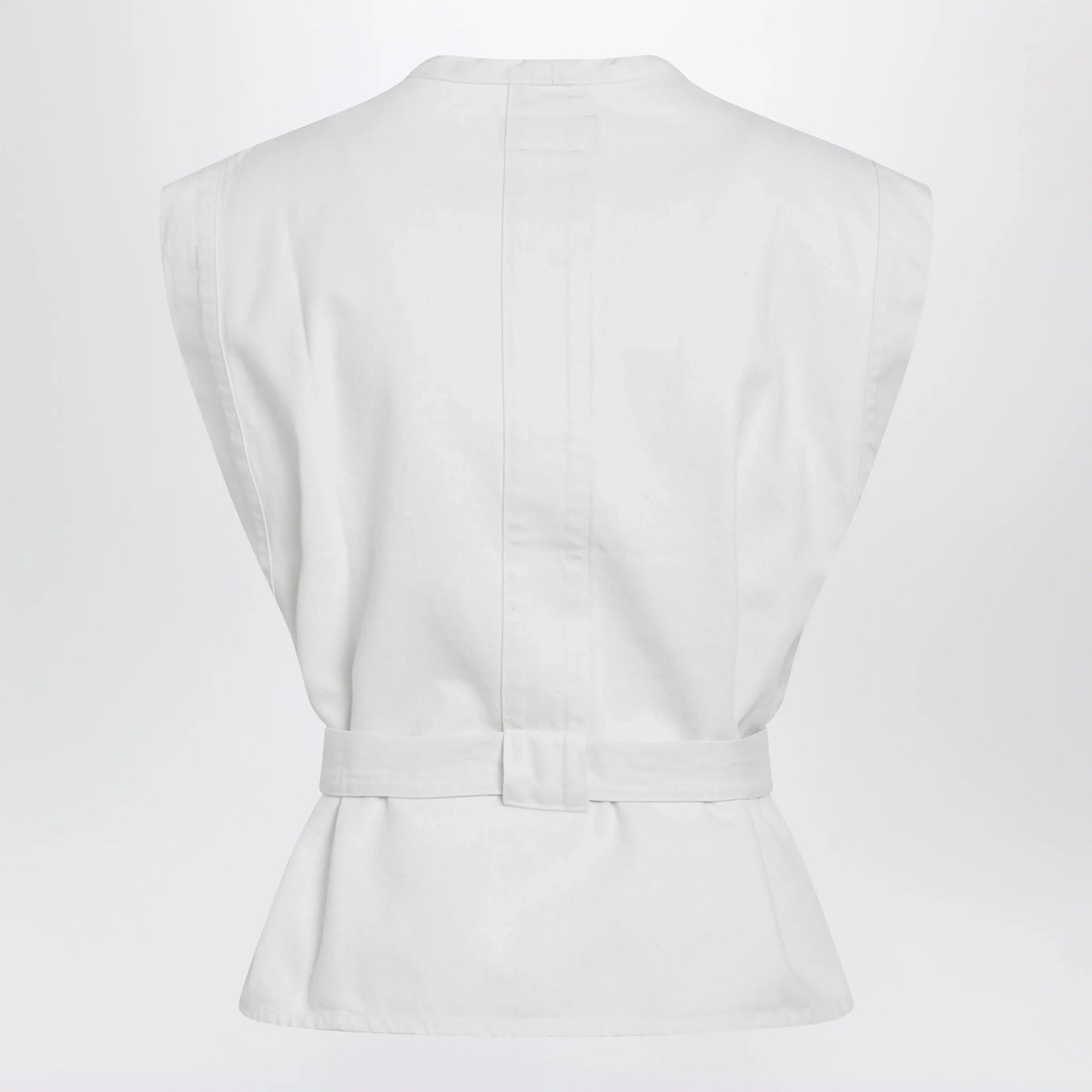 LEMAIRE - White Chasuble shirt in bleached denim