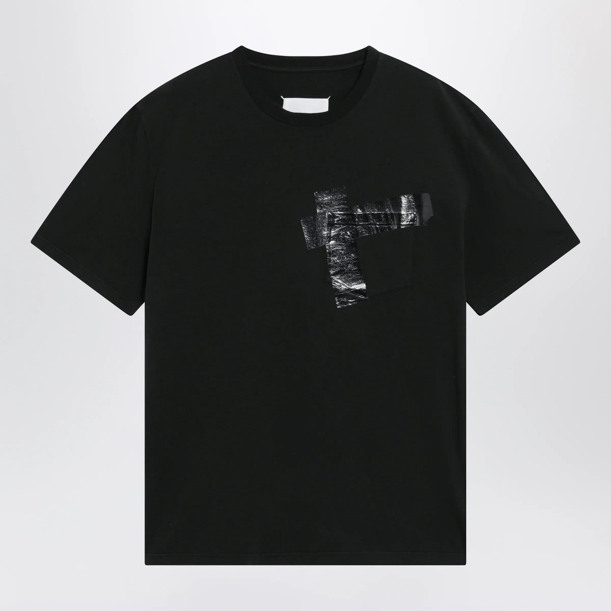 Maison Margiela - Taped cotton jersey T-shirt in black