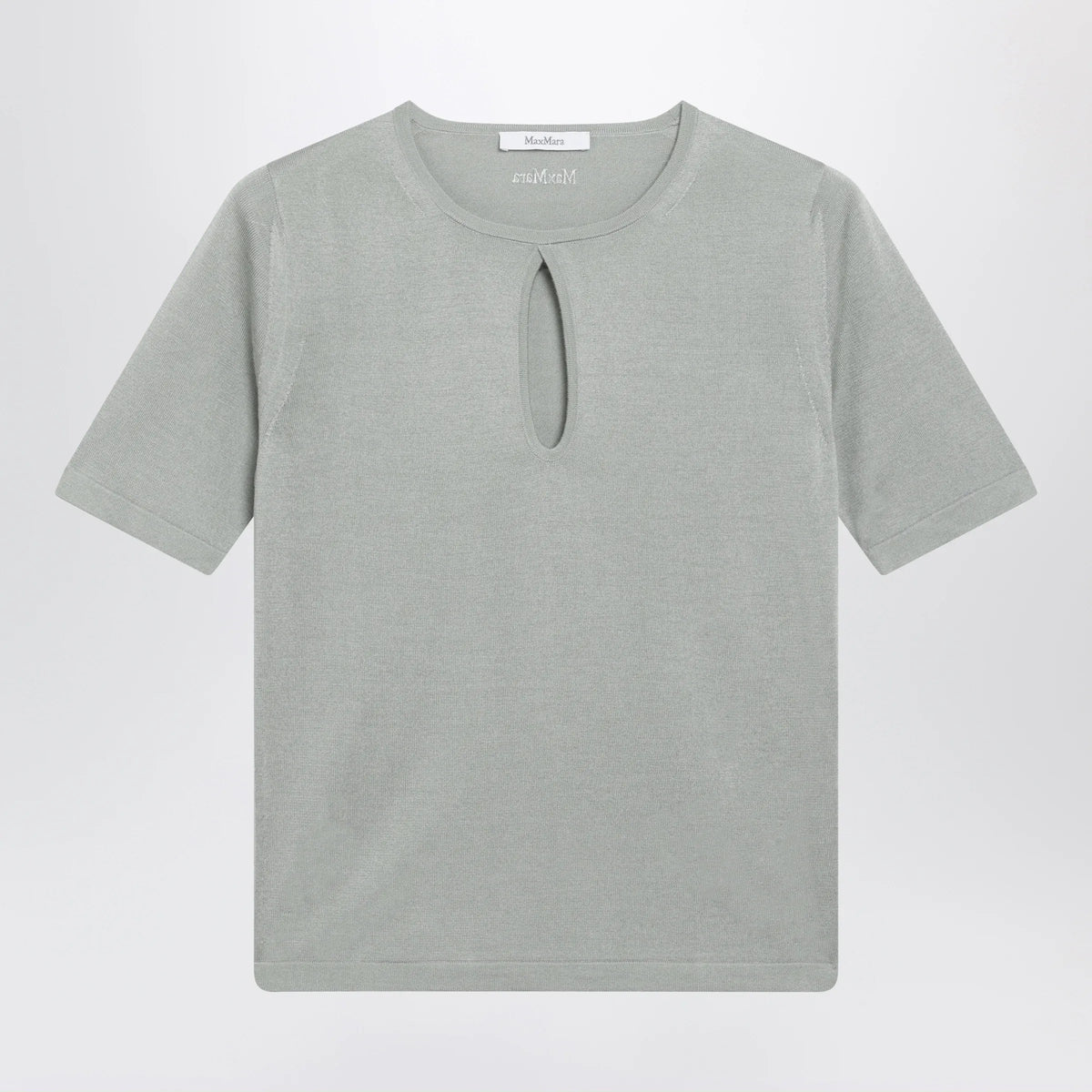 Max Mara - Crewneck sweater in pastel green silk and cashmere